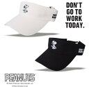 【NEW】SNOOPY GOLF スヌーピーゴルフDON 039 T GO TO WORK TODAY.ジョー クール/スヌーピーコットンツイルバイザーPEANUTS 642-3987101/23C