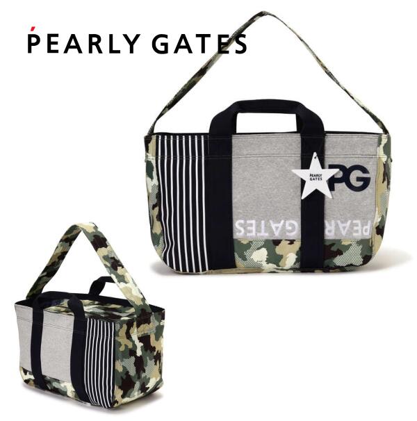 【NEW】PEARLY GATES パーリーゲイツPLAY CAMO！カモフラ柄パッチワークBIGトートバッグ ボストンバッグ★★PG★★チャーム付 053-2181502/22B【PLAYCAMO】