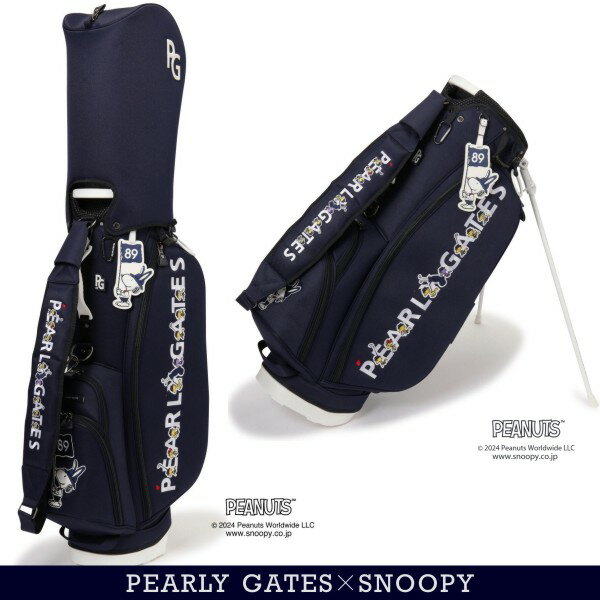 【NEW】PERALY GATES パーリーゲイツSNOOPY スタンド式 キャディバッグ (46インチ対応) (UNISEX)053-4180530/24B