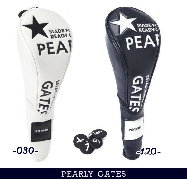 【NEW】PEARLY GATES パーリーゲイツTHAT'S NEW STANDARD!! ニュー定番系フェアウェイウッド用ヘッドカバー053-3984301/23A 1