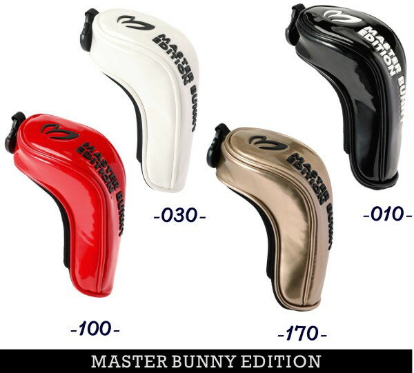 【NEW】マスターバニーbyパーリーゲイツMASTER BUNNY EDITION エンボスロゴエナメル調ユーティリティー用ヘッドカバー PRO MODEL 758-3984813/23C