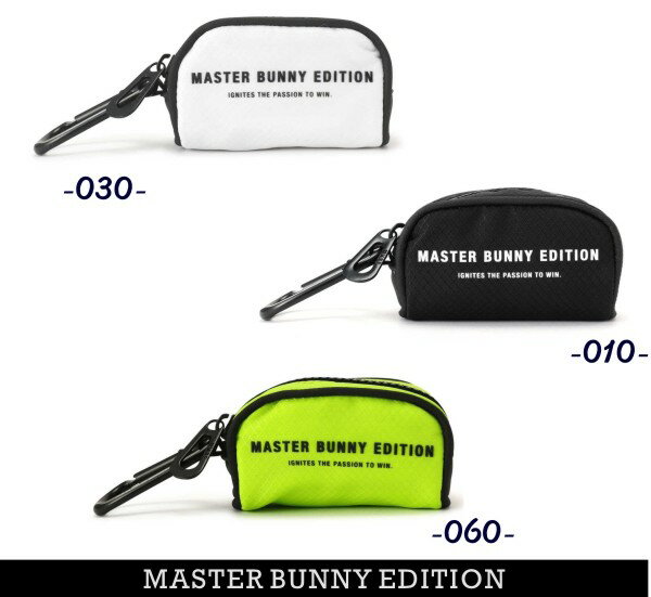 【NEW】マスターバニーbyパーリーゲイツMASTER BUNNY EDITION PASSION TO WIN.定番系ボールポーチ/小物ポーチ カラビナ付758-3984804/23C