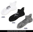 【NEW】マスターバニーbyパーリーゲイツMASTER BUNNY EDITION 立体構造3Dメンズサークルロゴアンクルソックス MADE IN JAPAN 758-4186201/24A