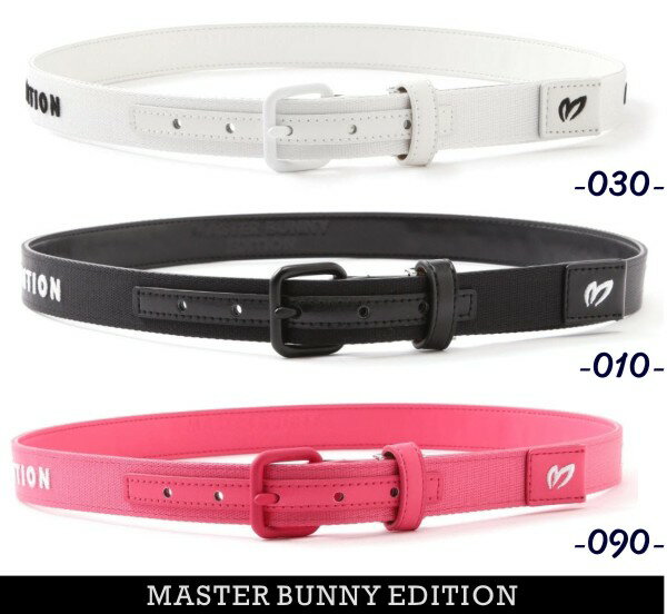 【NEW】マスターバニーbyパーリーゲイツMASTER BUNNY EDITIONレディース ナイロンテープベルト25mm幅758-4182302/24A