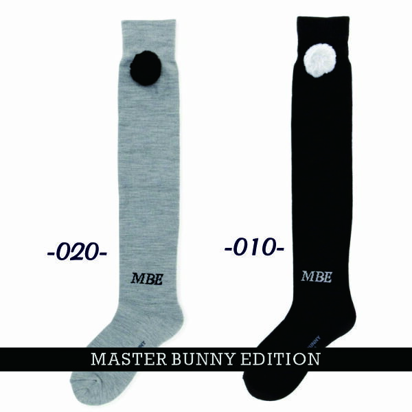 【NEW】マスターバニーbyパーリーゲイツMASTER BUNNY EDITION レディース温熱ダイナホット!! サーモニーハイソックスちょっと大きめのフェイクファーボンボン付き758-5286104/25D【正規品】