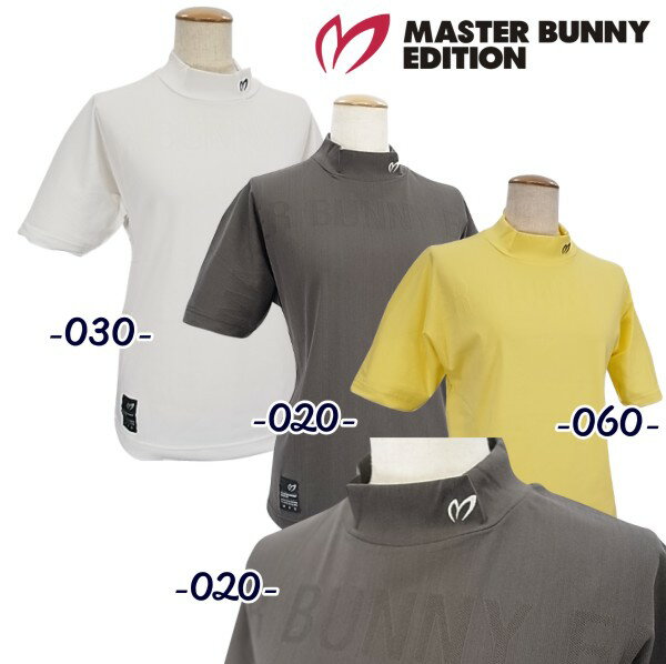 【PREMIUM SALE50%OFF】マスターバニーbyパーリーゲイツMASTER BUNNY EDITION パネルジャガードレディース 半袖モックシャツ =JAPAN MADE=759-2267802/22C