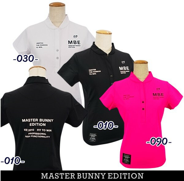 【PREMIUM SALE 40%OFF】マスターバニーbyパーリーゲイツMASTER BUNNY EDITION トリコットレディース 半袖スキッパーシャツ759-3160310/23A