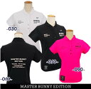 【PREMIUM SALE 40 OFF】マスターバニーbyパーリーゲイツMASTER BUNNY EDITION トリコットレディース 半袖スキッパーシャツ759-3160310/23A