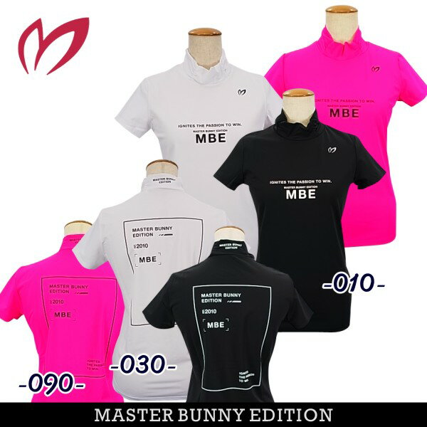 【PREMIUM SALE 40 OFF】マスターバニーbyパーリーゲイツMASTER BUNNY EDITION トリコットレディース 半袖モックネックシャツ759-3167308/23A