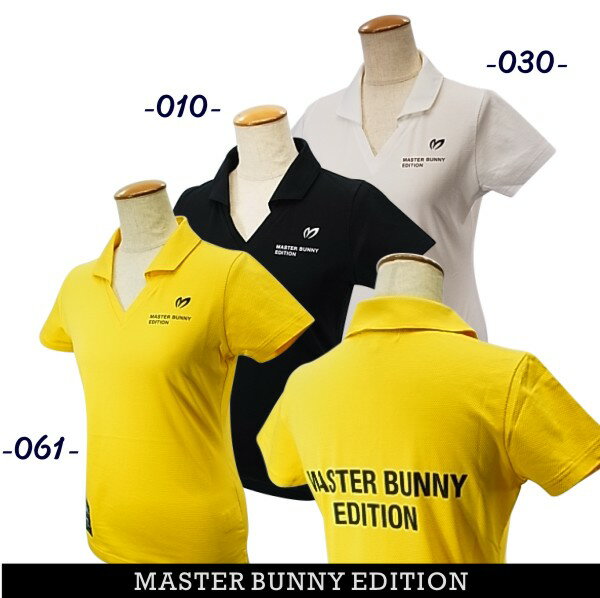 【PREMIUM SALE OFF】マスターバニーbyパーリーゲイツMASTER BUNNY EDITION"COOL MAX"シアサッカーバーズアイ レディース半袖スキッパーシャツ 759-3260602/23B