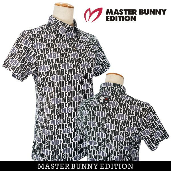 ABOUT MASTERBUNNY EDITION ■ Information □名称：マスターバニーレディース半袖シャツ □カラー：ブラック/オフホワイト010 ※柄の配置につきましては、ひとつひとつ違います。 商品画像と一致するものではございませんので、ご了承ください。 □素材：ポリエステル73%・ナイロン27% 別布部分/ポリエステル64%・コットン36% □サイズ 1（M・バス ト82～86・身長158～166） 2（L・バスト84～88・身長160～168） ※カッコ内はメーカー基本ヌード寸法。 □メーカー正規商品 □本体価格：税込￥20,900（税抜￥19,000+税） □発売元：株式会社TSI ※商品は、着用状況、経年、洗濯の仕方等によっては、個人差はありますが 「変色」や「色落ち」等が出る場合がありますので、その点をあらかじめ ご了承のうえ、お買い求めください。 ■ Staff Comment ■ダイナミックでグラフィカルなロゴ柄が特徴的なMBE総柄半袖シャツです。スイングや体の動きが楽になるストレッチ性を備え、ゴルフにおけるアクティブな動きに最適。シンプルなパンツやミニスカートなどと合わせても、かなりカッコ良く決まりますよ。 ※こちらの商品は半袖シャツのみの販売です。 ■ Option - Others(ご購入前に必ずお読みください) ■ゴルフウエアご購入の前にお読みください。 ・ゴルフをお洒落に楽しみたい方には、ゴルフウエアは、必須アイテムです。 ゴルフは意外にタフなスポーツです。夏の暑い時期などは、「トレーニングウエアでもいいのでは?」と思うぐらい 太陽の光や、汗もいっぱいかきます。 そんなタフなスポーツですが、素晴らしい自然とグリーンの世界ですから、おもいっきりおしゃれしたいですね。 そこで心配なのが、直接肌に触れやすい「パンツ」や「ポロシャツ」等のメンテナンスです。 個人差はありますが、紫外線や汗による「変色」や「色あせ」などはどうしても防ぐことができません。 ここでは、その影響を、少しでも小さくできるように「対策」をまとめてみました。 完璧には防ぐことかはできませんが、お役に立てればと思います。 こちらをぜひご覧ください。 ■ Sopping Guide (ご購入前に必ずお読みください) ■お支払方法・送料・配送・返品等につきましては、 こちらをご覧ください。 ※(沖縄・離島地域、または一部除外区域がある場合がございますのでご了承くださいませ。) ■発送方法は商品毎に異なりますので「ご注文承諾メール」にて詳細と発送方法をお知らせいたします。 ■主な発送方法につきましては、こちらの配送についてをご覧ください。 ■お買い上げ金額合計が税込み3,980円以上になりますと、送料無料にてお届けいたします。 ■3,980円以下の商品でも送料無料対象品がございます。(商品毎に設定しております) ■こちらの商品情報は、「ゴルフウエーブオンライン」がお届けしております。 ■当店では「楽天ショップ」以外の通販サイト及び、店頭（本・支店）でも掲載商品を販売させて頂いておりますので、 万一、売り違いの際は、ご容赦ください。 予め、在庫確認もできますので、お気軽にお問い合わせ下さいませ。 ■当社のオンラインサイトを模倣したいわゆる「偽サイト」や、「ブランドのコピー品」が出回っておりますが、当社は一切関係ありません。 ■模造品を転売したりすることは、法律で処罰の対象となる場合があります。 ■当社は正規品以外の商品の取り扱いはございません。 偽サイト、コピー商品については、当社一切の責任を負いかねます。