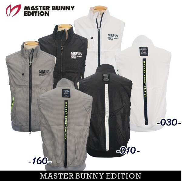 【NEW】マスターバニーbyパーリーゲイツMASTER BUNNY EDITIONメンズ シレーフルジップベスト758-4158301/24A