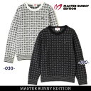 【PREMIUM SALE 50%OFF】マスターバニーbyパーリーゲイツMASTER BUNNY EDITION メンズ14Gロゴタックジャガード クルーネッ...