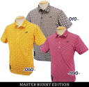 【PREMIUM SALE】マスターバニーbyパーリーゲイツMASTER BUNNY EDITION タックカノコキューブMBE 総柄メンズ半袖シャツ MADE IN JAPAN 758-3260605/23B【GOLFWAVE】