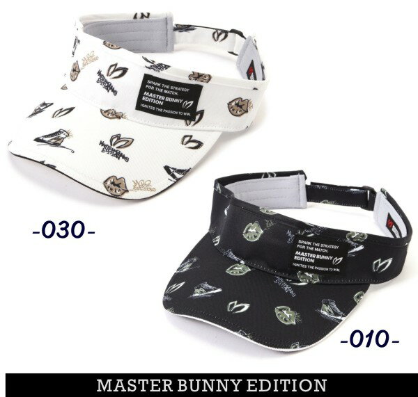 【NEW】マスターバニーbyパーリーゲイツMASTER BUNNY EDITIONリップス×スニーカー総柄ツイルバイザー 758-4187609/24B