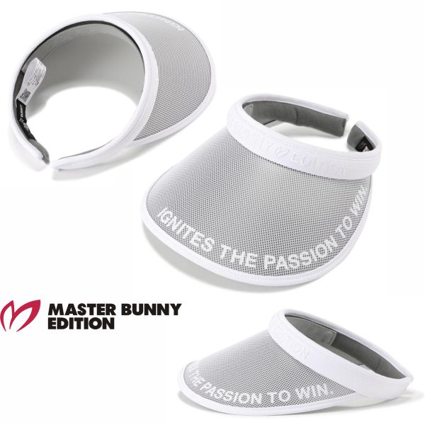 【NEW】マスターバニーbyパーリーゲイツMASTER BUNNY EDITION 遮光UVカット!!レディース メッシュ調クリップバイザー758-6187406/26B【正規品】