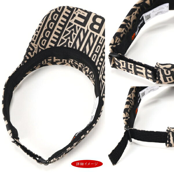 【NEW】マスターバニーbyパーリーゲイツMASTER BUNNY EDITION ”Graphic Logo”リピートMBEロゴ 総柄ツイルバイザー758-6187603/26B【正規品】