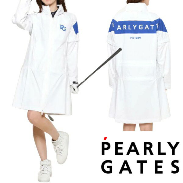 【NEW】PEARLY GATES パーリーゲイツ防水透湿ストレッチ CRAFTEVOレディース レインワンピース053-1988406/21A