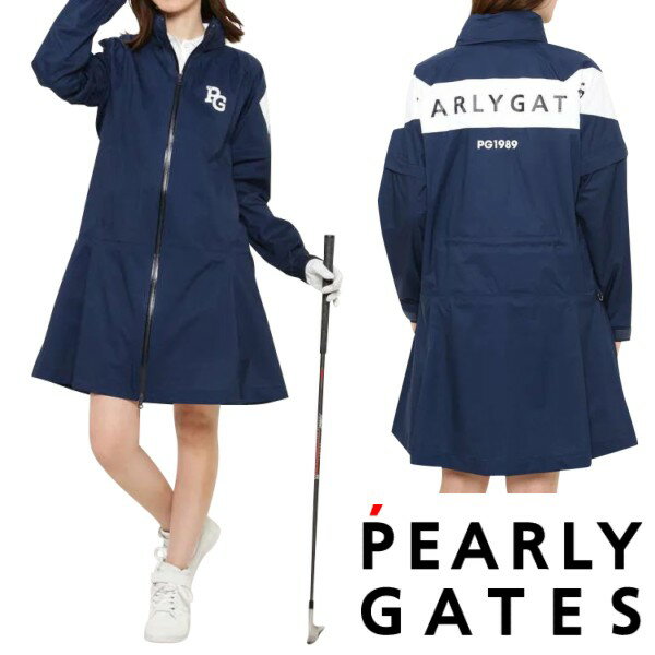 【NEW】PEARLY GATES パーリーゲイツ防水透湿ストレッチ CRAFTEVOレディース レインワンピース053-1988406/21A