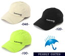 【NEW】PEARLY GATES パーリーゲイツ≪for Rainy Days≫ 定番系レインキャップ=アメコミ風総柄収納袋付=053-5987411/25B【正規品】