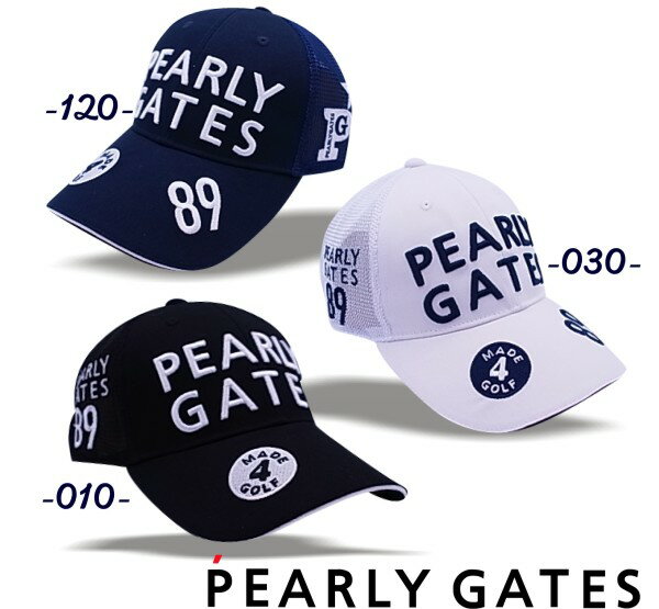 【WEB限定】PEARLYGATESパーリーゲイツ NEW定番スマイル・スマイルメッシュキャップ 641-2987003/22C【定番スマイルスマイル】のサムネイル