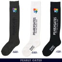 【NEW】PEARLY GATES パーリーゲイツYes! Yes!! Yes!!! 35th Anniv.Keep Going!レディースハイソックス=MADE IN JAPAN= 053-4186208/24A