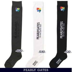 【NEW】PEARLY GATES パーリーゲイツYes! Yes!! Yes!!! 35th Anniv.Keep Going!レディースニーハイソックス =MADE IN JAPAN= 053-4186210/24A
