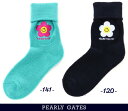 PEARLY GATES パーリーゲイツ”ホリデーNICO” フラワーモチーフレディースミドルソックス=MADE IN JAPAN= 053-5186014/2...