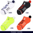 【NEW】PEARLY GATES パーリーゲイツレディース BASICボンボンアンクルソックス=MADE IN JAPAN= 053-5186202/25AF...