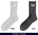 PEARLY GATES パーリーゲイツ”グリッター glitter” 煌めくメンズミドルソックス=MADE IN JAPAN= 053-5186001/24D【正規品】