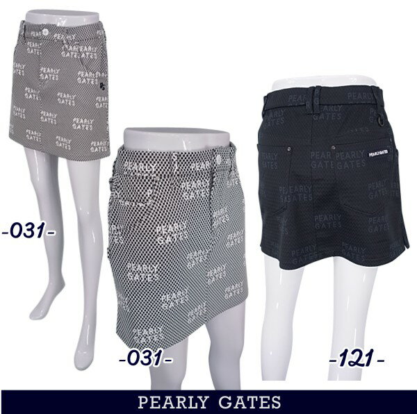 【PREMIUM CHOICE】PEARLYGATES パーリーゲイツPGロゴジャガード レディーススカート055-3134116/23A