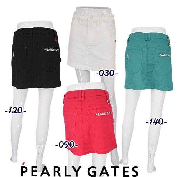 PEARLYGATES パーリーゲイツグラデーションロゴ！カルゼストレッチレディーススカート 055-2234802/22C