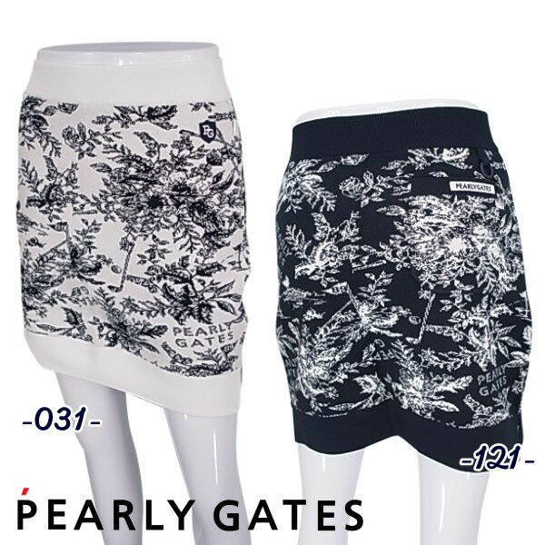 【PREMIUM OUTLET】PEARLYGATES パーリーゲイツ HANAGARA ウォームコットン レディースニットスカート 055-2234918/22C