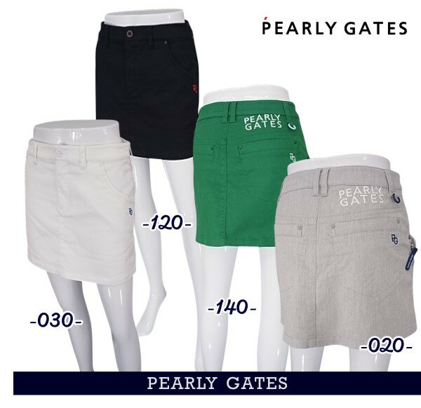 【PREMIUM CHOICE】PEARLYGATES パーリーゲイツエコハイブリッドSOLOTEXレディース 軽快！ストレッチスカート 055-3134202/23AF