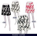 【PREMIUM OUTLET】PEARLYGATES パーリーゲイツ筆記体ロゴグラフィック レディースプリーツスカート 055-3134412/23B