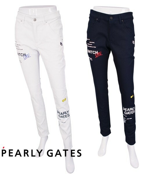 【NEW】PEARLYGATES パーリーゲイツ≪SWITCH ON！≫ EXストレッチ vision綾目ドビーストレッチデニムレディースパンツ 055-5131410/25B【正規品】