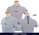【PREMIUM SALE】PEARLY GATES パーリーゲイツクラブPXGフルダルストレッチピケワッフルレディース 総柄半袖モックシャツ=JAPAN MADE= 055-3167406/23B