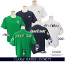 【PREMIUM SALE 30%OFF】PEARLY GATES パーリーゲイツSNOOPY ポリエステルMVSプレーティング天竺 レディース半袖Tシャツ=MADE IN JAPAN=055-4163532/24B