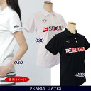 【NEW】PEARLY GATES パーリーゲイツTake it easy!フレンドリーロゴフルダルポップコーンカノコ レディース半袖ポロシャツ 055-526...