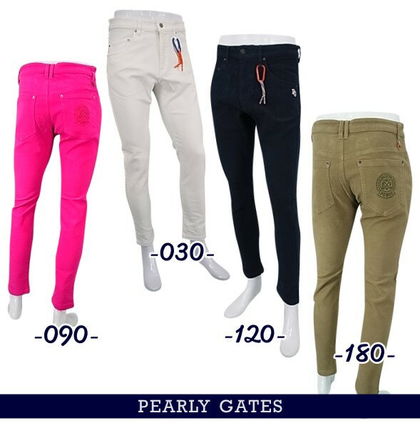 PEARLYGATES パーリーゲイツパワフルコットンストレッチ モールスキンメンズパンツ 053-3131101/22D