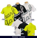 PEARLY GATES パーリーゲイツ筆記体ロゴグラフィック エイトロックベアカノコ メンズ 半袖モックシャツ=JAPAN MADE= 053-3167409/23B