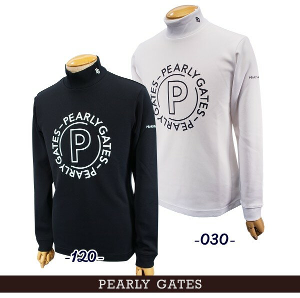 ABOUT PEARLYGATES ■ Information □名称：パーリーゲイツメンズ長袖モックシャツ □カラー：ホワイト030・ネイビー120 □素材：ポリエステル 100% ※吸水速乾・UV機能を備え、高いストレッチ性とソフトな風合で、デイリーからアクティブシーンまでサポートする高機能素材「MFY」を使用。 □サイズ 4(M・チェスト90〜96・身長168〜176） 5(L・チェスト94〜100・身長172〜180） 6(LL・チェスト98〜104・身長176〜184） 7(3L・チェスト102〜108・身長180〜188） ※カッコ内はメーカー基本ヌード寸法。 □メーカー正規商品 □本体価格:税込￥18,700（税抜￥17,000+税） □発売元：株式会社TSI ※商品は、着用状況、経年、洗濯の仕方等によっては、個人差はありますが「変色」や「色落ち」等が出る場合がありますので、その点をあらかじめご了承のうえ、お買い求めください。 ■ Staff Comment ■新しいサークルロゴを大胆にデザイン。高機能素材を使用した長袖モックシャツです。吸水速乾性に優れ、程よくふっくらしたカノコの凸凹形状で、快適な着心地。 ※こちらの商品は長袖モックシャツのみの販売です。 ■ Option - Others(ご購入前に必ずお読みください) ■ゴルフウエアご購入の前にお読みください。 ・ゴルフをお洒落に楽しみたい方には、ゴルフウエアは、必須アイテムです。 ゴルフは意外にタフなスポーツです。夏の暑い時期などは、「トレーニングウエアでもいいのでは?」と思うぐらい 太陽の光や、汗もいっぱいかきます。 そんなタフなスポーツですが、素晴らしい自然とグリーンの世界ですから、おもいっきりおしゃれしたいですね。 そこで心配なのが、直接肌に触れやすい「パンツ」や「ポロシャツ」等のメンテナンスです。 個人差はありますが、紫外線や汗による「変色」や「色あせ」などはどうしても防ぐことができません。 ここでは、その影響を、少しでも小さくできるように「対策」をまとめてみました。 完璧には防ぐことかはできませんが、お役に立てればと思います。 こちらをぜひご覧ください。 ■ Sopping Guide (ご購入前に必ずお読みください) ■お支払方法・送料・配送・返品等につきましては、 こちらをご覧ください。 ※(沖縄・離島地域、または一部除外区域がある場合がございますのでご了承くださいませ。) ■発送方法は商品毎に異なりますので「ご注文承諾メール」にて詳細と発送方法をお知らせいたします。 ■主な発送方法につきましては、こちらの配送についてをご覧ください。 ■お買い上げ金額合計が税込み￥3,980以上になりますと、送料無料にてお届けいたします。 ■3,980円以下の商品でも送料無料対象品がございます。(商品毎に設定しております) ■こちらの商品情報は、「ゴルフウエーブオンライン」がお届けしております。 ■当店では「楽天ショップ」以外の通販サイト及び、店頭（本・支店）でも掲載商品を販売させて頂いておりますので、 万一、売り違いの際は、ご容赦ください。 予め、在庫確認もできますので、お気軽にお問い合わせ下さいませ。 ■当社のオンラインサイトを模倣したいわゆる「偽サイト」や、「ブランドのコピー品」が出回っておりますが、当社は一切関係ありません。 ■模造品を転売したりすることは、法律で処罰の対象となる場合があります。 ■当社は正規品以外の商品の取り扱いはございません。 偽サイト、コピー商品については、当社一切の責任を負いかねます。