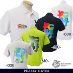 【NEW】PEARLY GATES パーリーゲイツYes! Yes!! Yes!!! 35th Anniv.Keep Going!バックプリント メンズカノコ半袖ポロシャツ=MADE IN JAPAN= 053-4160201/24A