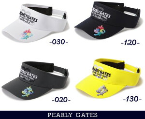 【NEW】PEARLY GATES パーリーゲイツYes! Yes!! Yes!!! 35th Anniv.Keep Going!リサイクルツイルバイザー 053-4187202/24A
