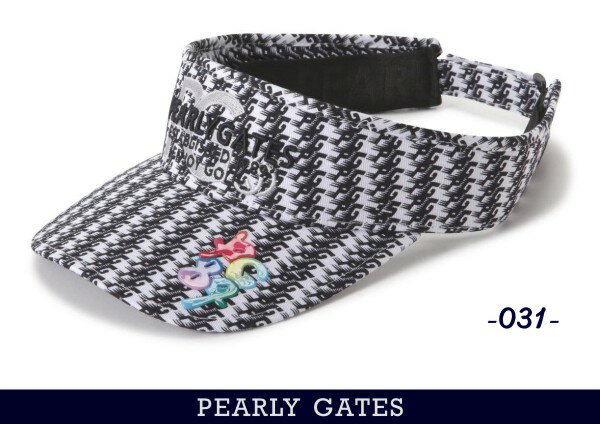 【NEW】PEARLY GATES パーリーゲイツYes! Yes!! Yes!!! 35th Anniv.Keep Going!PG小紋柄ツイルバイザー 053-4187204/24A