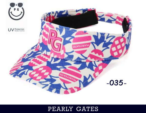 PEARLY GATES - 専用！PG☆人気!!パイナップル柄 ノースリーブ3点セット パイナップル柄バイザー (UNISEX) | PEARLY GATES（パーリー