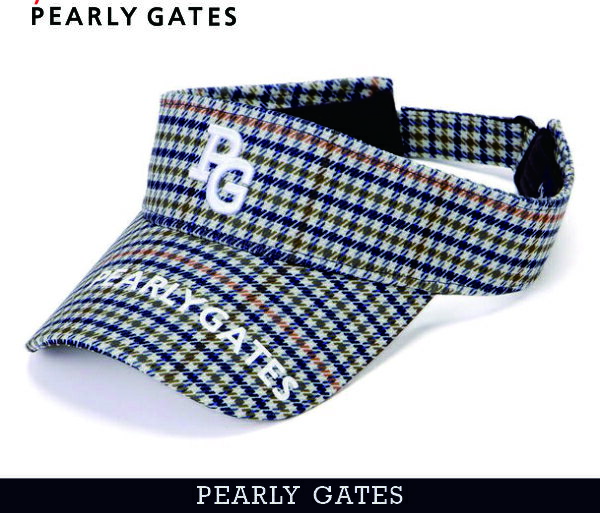 ♪パーリーゲイツ ゴルフ サンバイザー【ギンガムチェック】 新品・メール便OK！ パーリーゲイツ バイザー チェックの通販