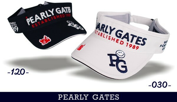 【NEW】PEARLYGATES パーリーゲイツフライングラビットスマイリーコットンツイルバイザー 641-3987103【WEB限定シリーズ】 1