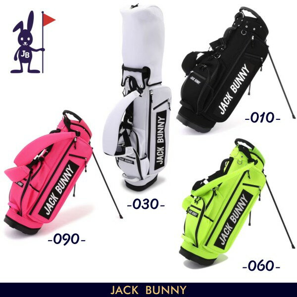 【PREMIUM SALE 30%OFF】Jack Bunny!! by PEARLY GATES ジャックバニー!!HAPPY TYPOGRAPHYボックスロゴメッシュ調 スタンド型キャディバッグ262-3980340/23A-MYB【正規品】