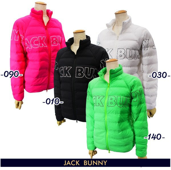 【PREMIUM OUTLET】Jack Bunny by PEARLY GATESジャックバニー BIG BIG JBアウトロゴナイロンタフタ レディース中わたフルジップブルゾン 263-3220104/23D【GOLFWAVE】